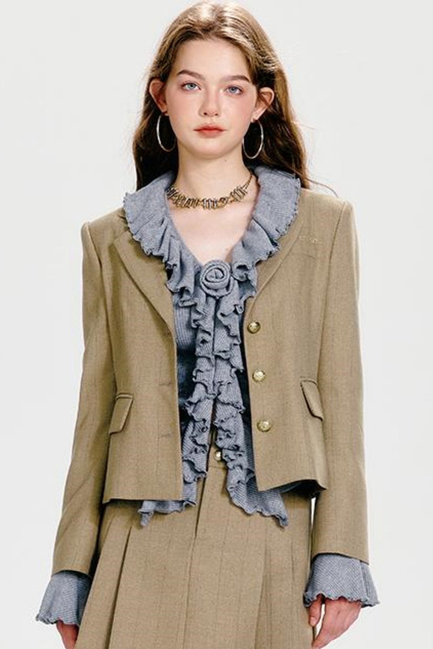J + Plissee Jacke Cinch Chic Rock Taille