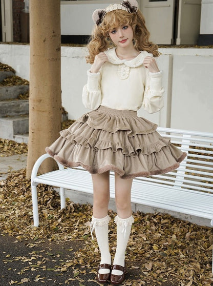 Coco Coat Dress Volume Girly Ruffle + Skirt Diary