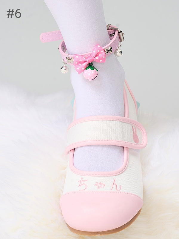 Sweet Adjustable Buckle Leg Loop With Bells And Charm