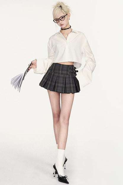 Shirt Girl White Academy Y2K Style
