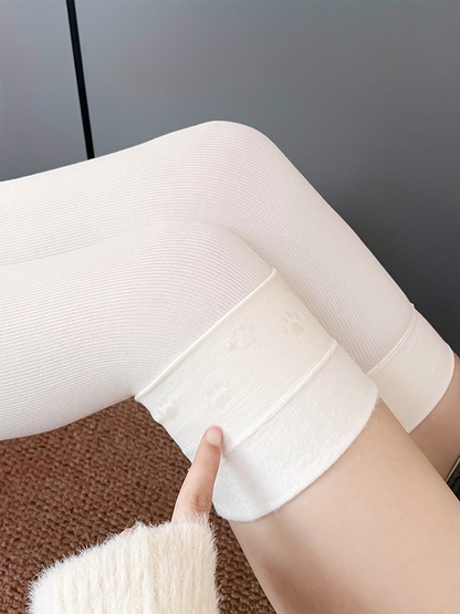 Off-white Sweet Cat Paw Overknee Stockings