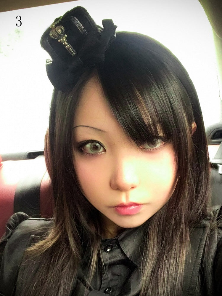 With Charm Crown Chain Black Mini Silver Hat Notes And Musical