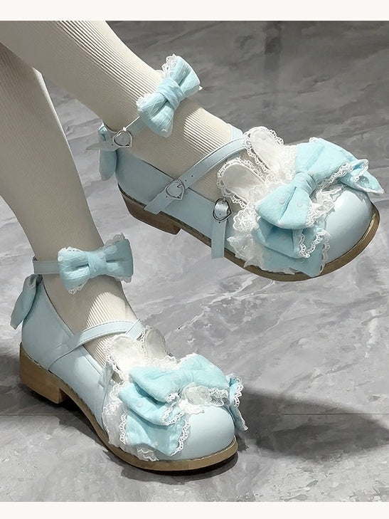 Ear Blue Bunny - Design Low-heel/Mid-heel Janes Mary