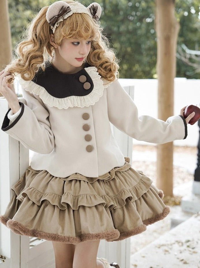 Coco Coat Dress Volume Girly Ruffle + Skirt Diary
