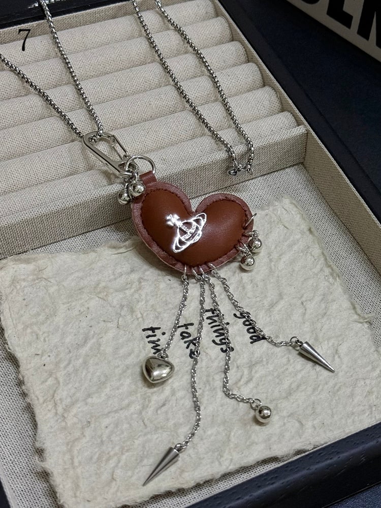 Options 11 Pendant Necklace Y2K Heart