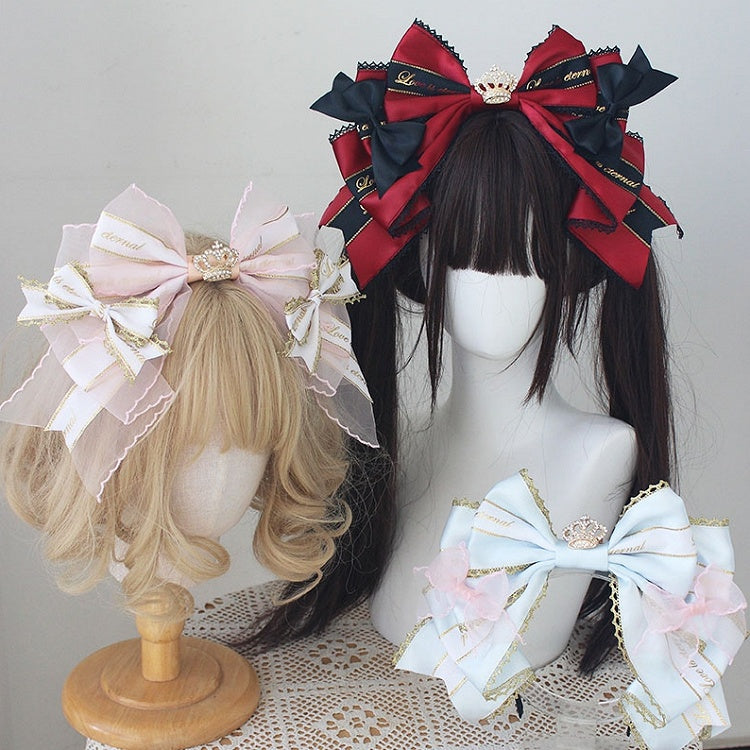 Nœud papillon décoré de couronne KC
