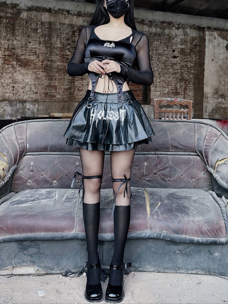 Bow Self-tie Black Tights Glamorous with JK