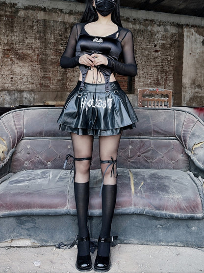 Bow Self-tie Black Tights Glamorous with JK