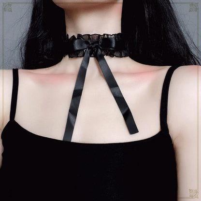 Gothic Lolita Bowknot Choker