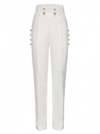 Waist Lolita Pants Ouji Style White Prince High