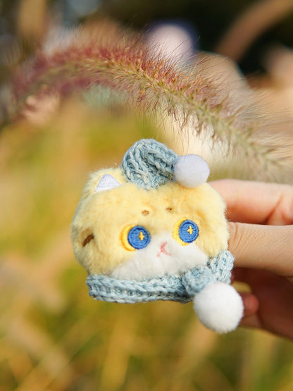 Cute Kitty-shaped Plush Brooch