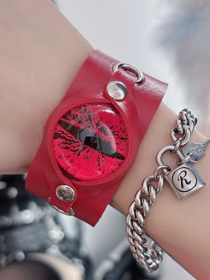 Bracelet 5 Details Studs Eye Kawaii Options Design Guro Color