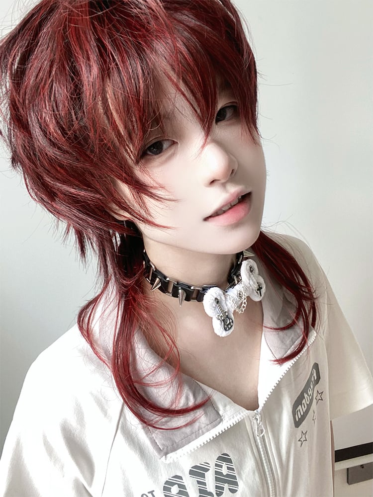 Red Ouji Style Wig