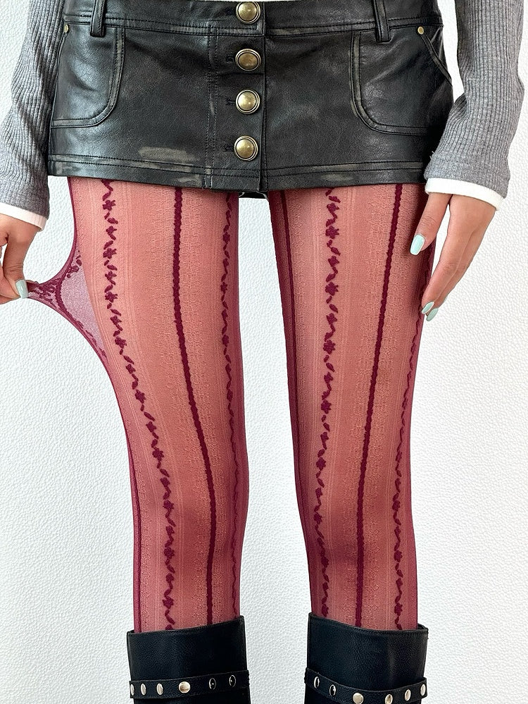 Options Tights Color 5 Design Embroidered