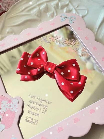 Musteroptionen 10 Farbbrosche Bowknot Polka-dot