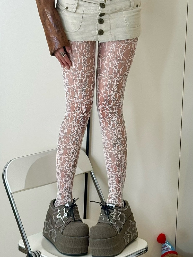 Wasteland Options Tights Punk 5 Cut-out Details Color