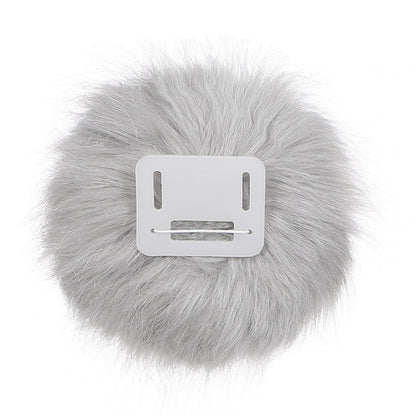 Gray Plush Bunny Tail