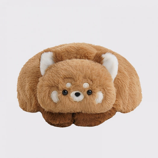 Chapeau en peluche panda roux marron mignon