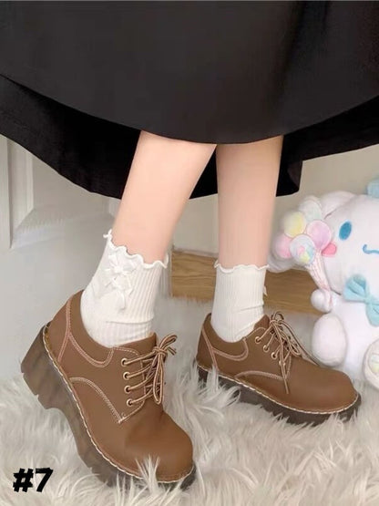 8 Options Lolita Ruffled Cuff Ankle Socks