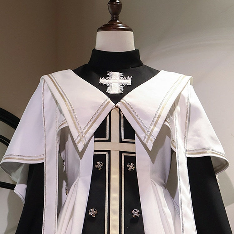White Nun Lolita Cape