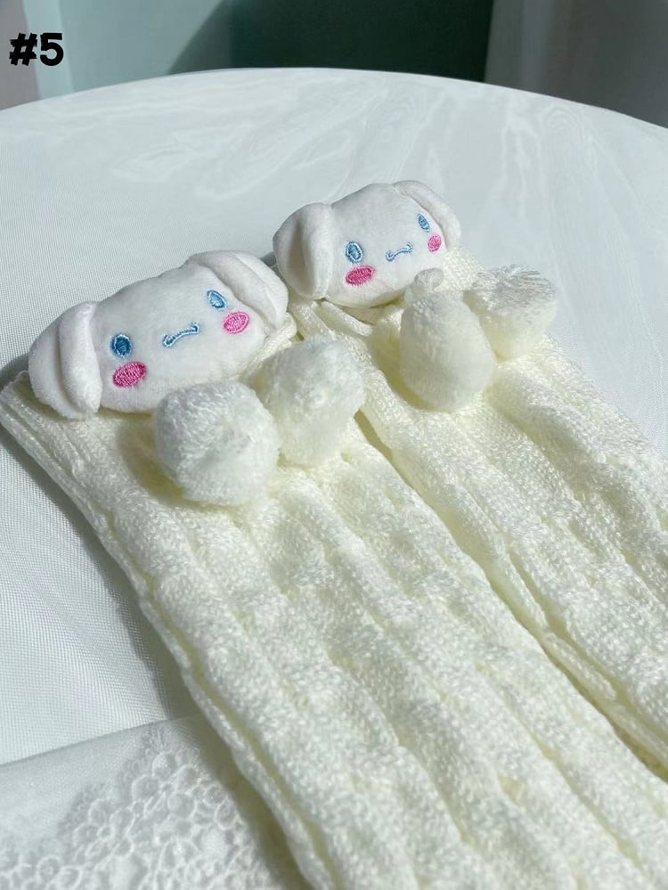 White Sweet Lolita Knitted Leg Warmers
