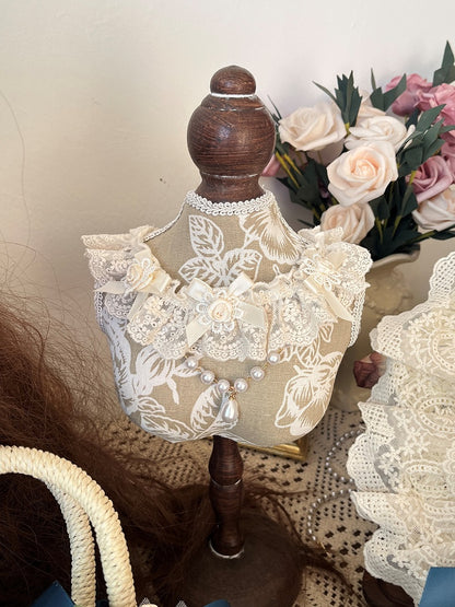 Lace Choker Beige