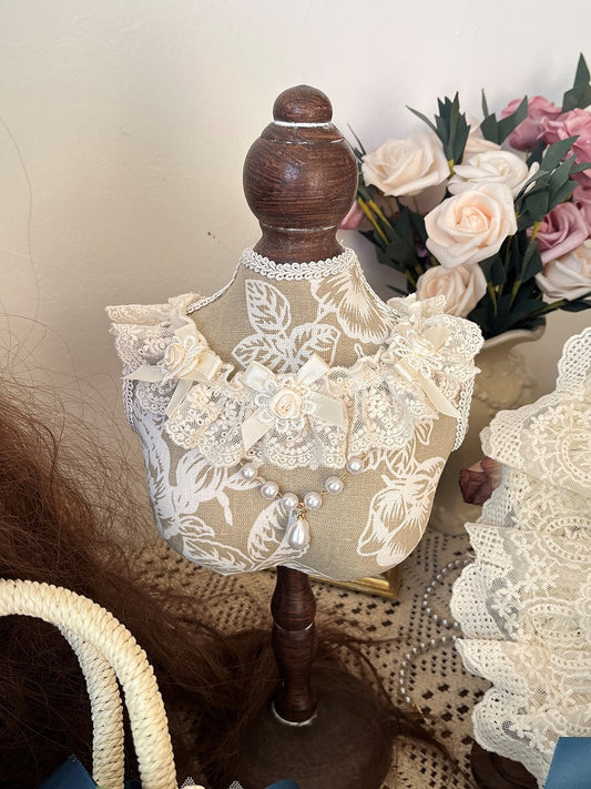 Lace Choker Beige