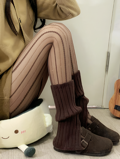Milk White/Grey/Coffee Tights