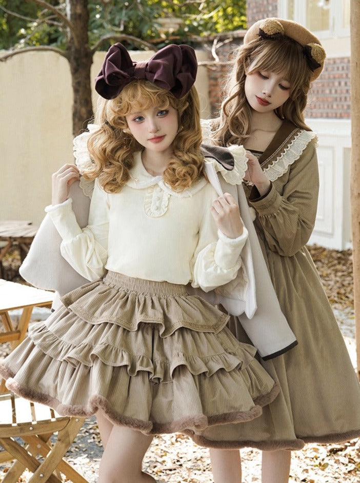 Coco Coat Dress Volume Girly Ruffle + Skirt Diary