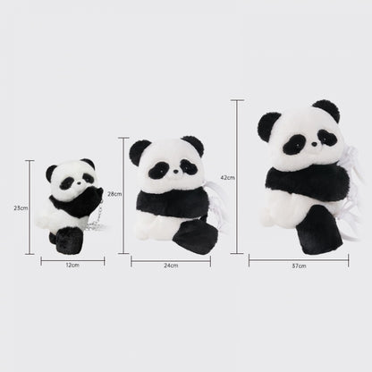 Cute Giant Panda Black and White Plush Backpack/Crossbody