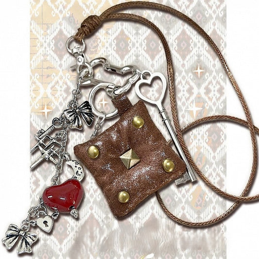 Charm Heart-shaped Key Chain Y2K