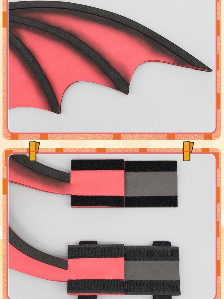 Bat Wings Halloween BlackRed/Gray/Purple/Blue