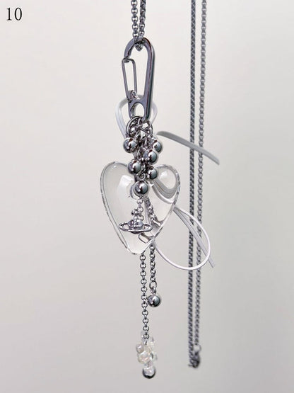Options 11 Pendant Necklace Y2K Heart