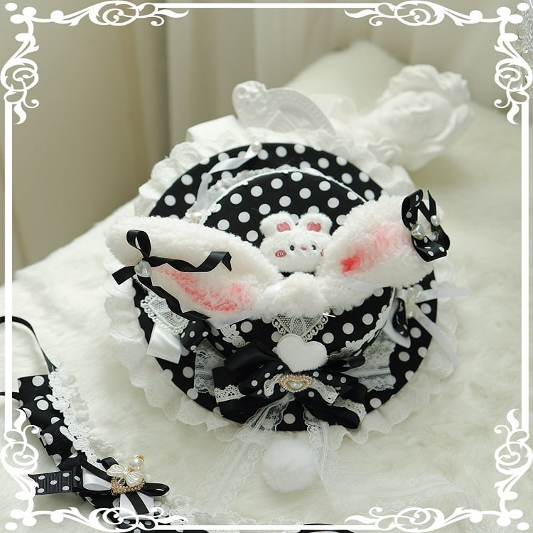 Color Decorated Options Beaded Bowknot Polka-dot Pattern 5