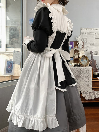 White Maid Lolita Apron