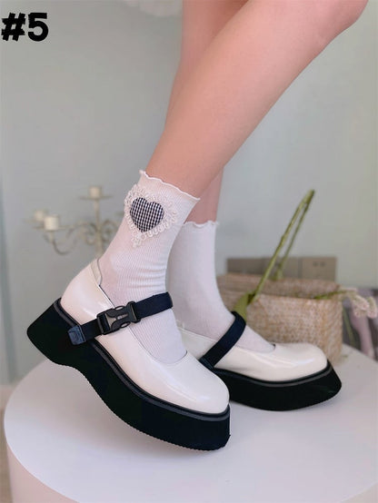 8 Options Lolita Ruffled Cuff Ankle Socks