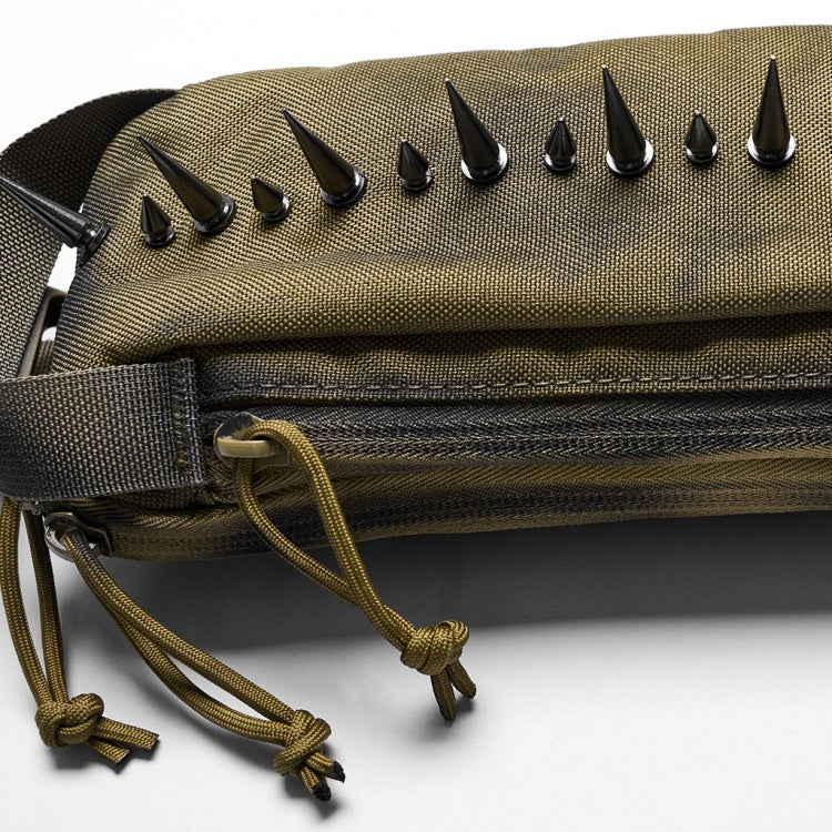 Coffee Punk One Shoulder Spiked Bag