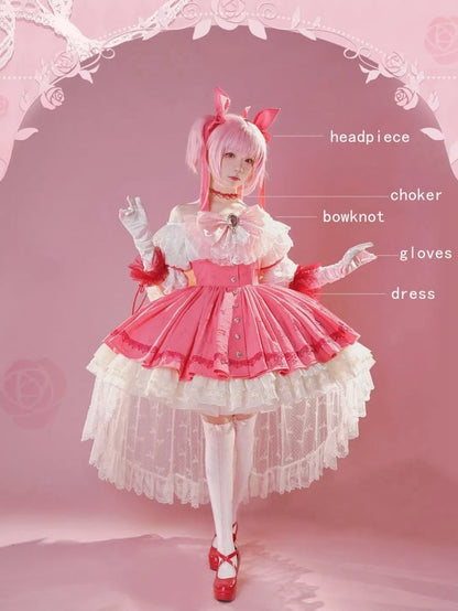 Puella Magi Madoka Magica Kaname Madoka Lolita-Style Cosplay Costume