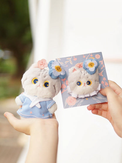 Cute Kitty-shaped Plush Brooch