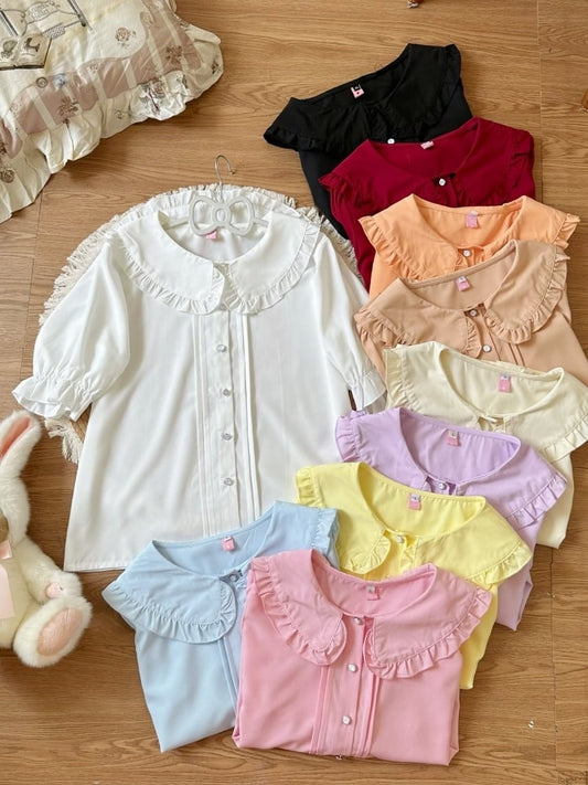 Kurz/Lang 10 Größe Lolita Pan Peter Farbe Kragen Plus Optionen Bluse Ärmel