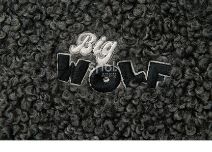 Coat Ears Hooded Fleece Wolf Gray