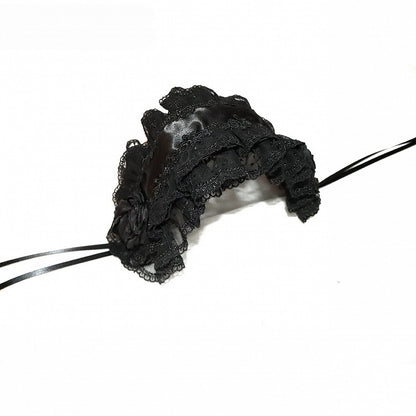 4 Color Cross Hairband Gothic Lolita Design Options Trim Lace Floral