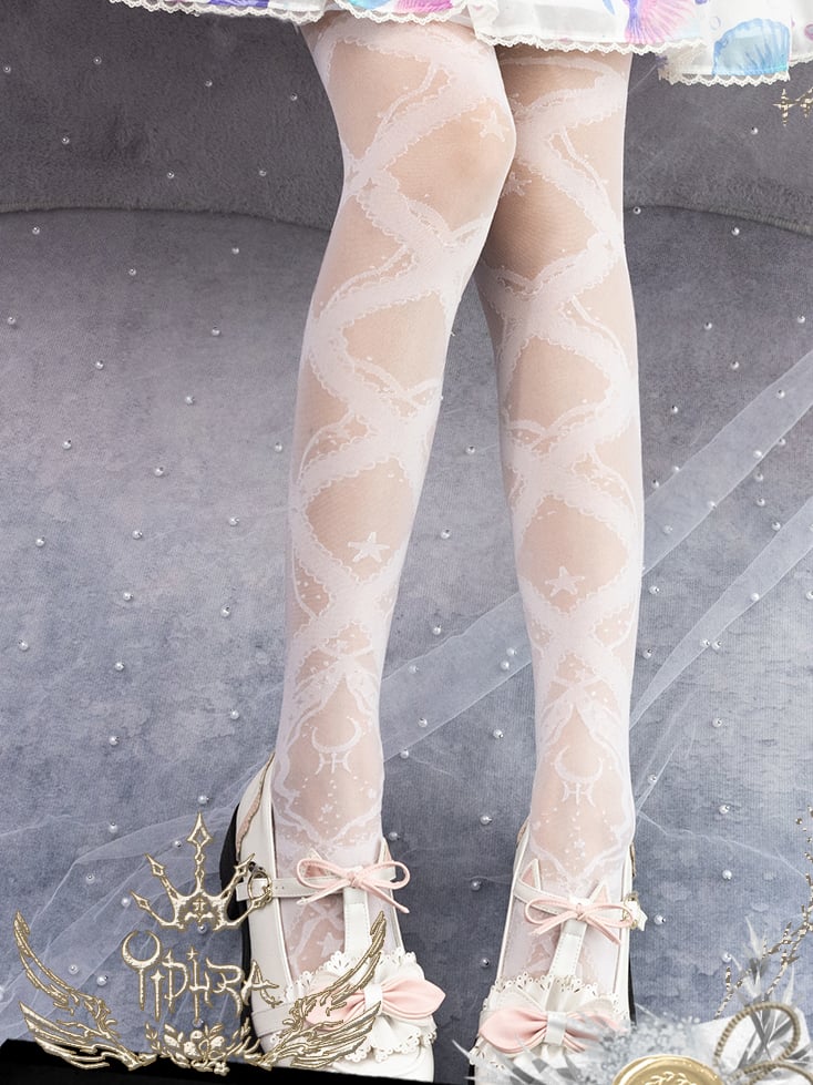 Starfish and Gravel Summer Lolita Tights