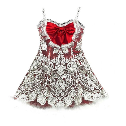 Christmas Elegant Gothic Red Cami Dress