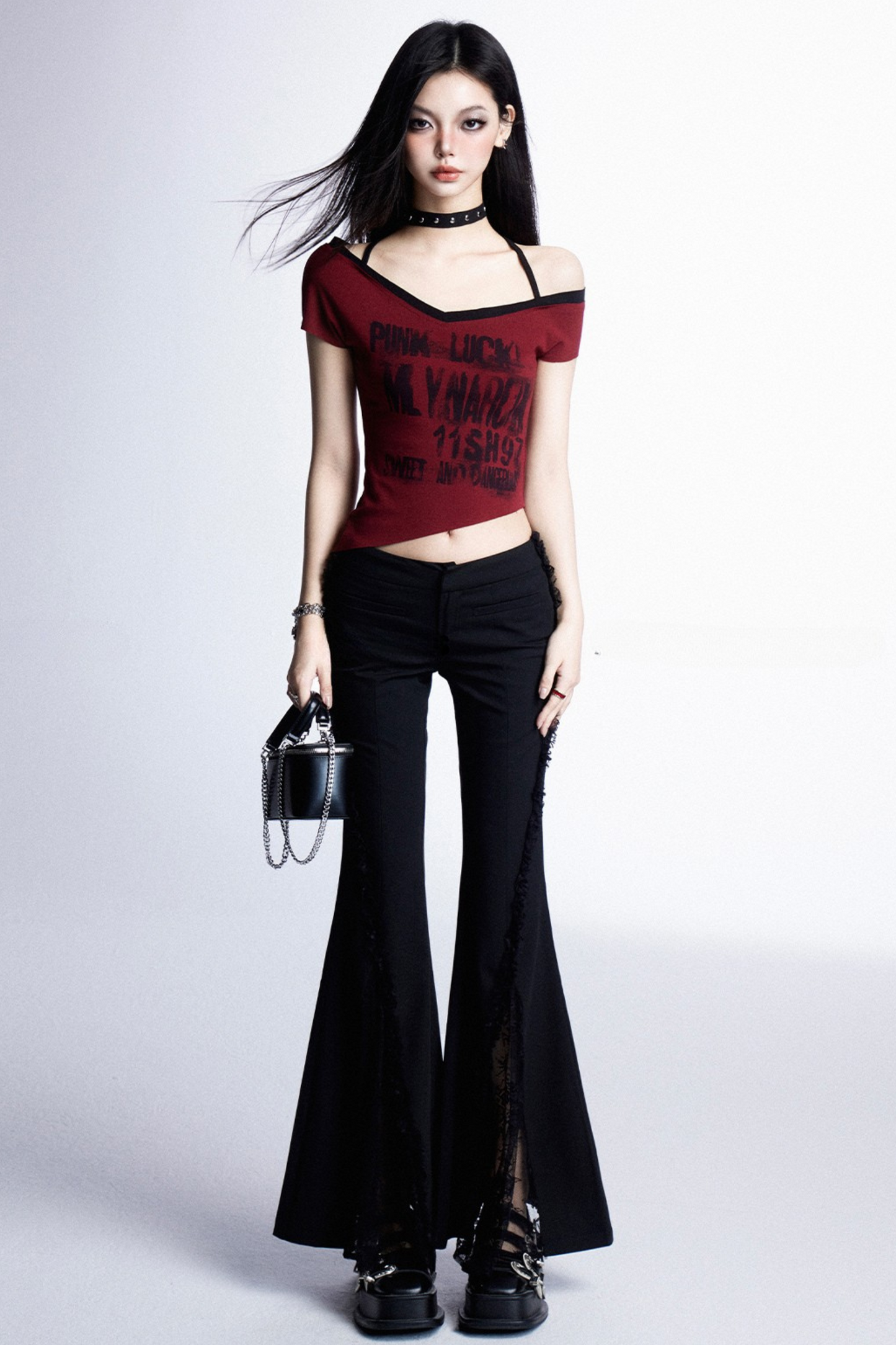 Asymmetric T-shirt Cool Sweet