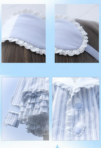 21 Tops Band Eye Subkultur für Stripe the Around Angels Reservierungen: Shorts Mask World👼Medical June Deadline Night Hair + Hat