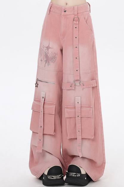 Asian Sweet Pants Loose Cool