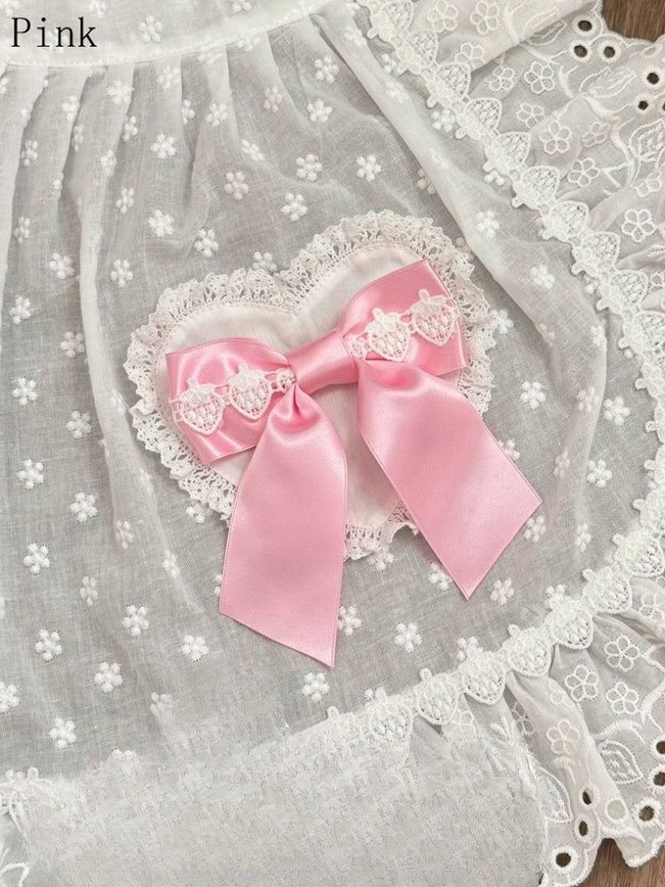 6 Options Bowknot Color Brooch Design Strawberry