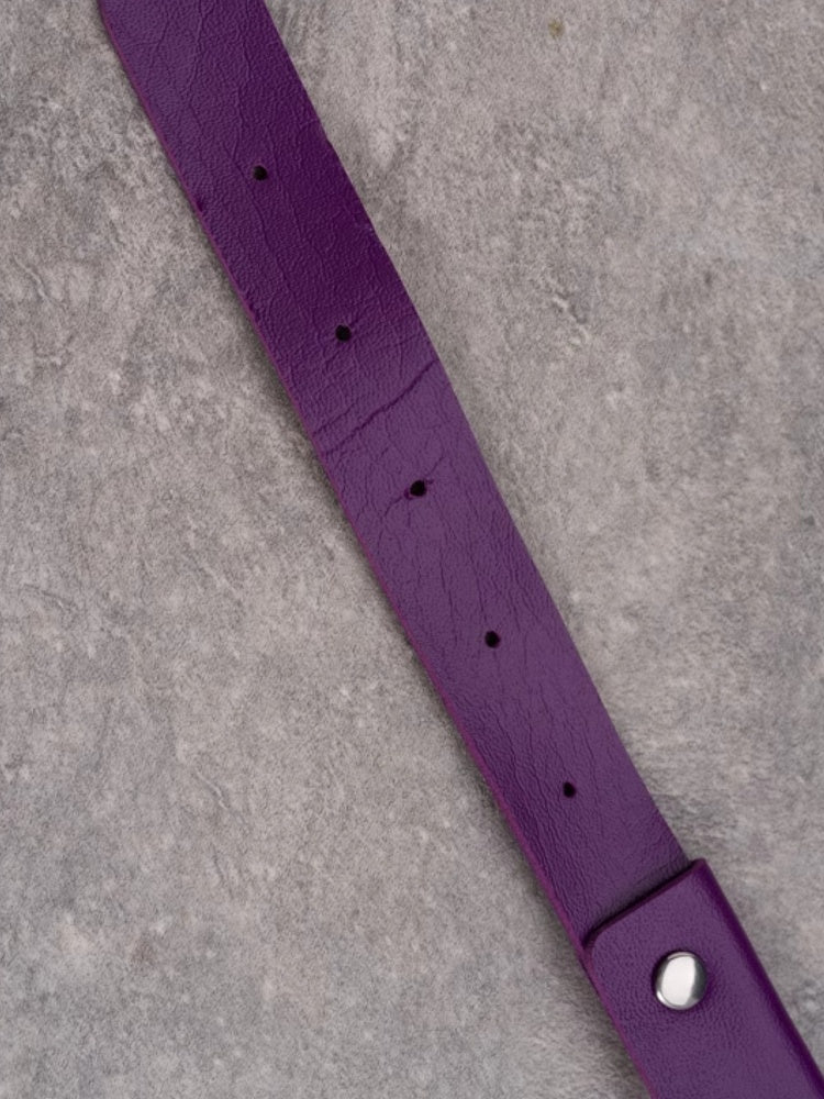 Choker Lila Anhänger Kreuz Details Gothic Ohrstecker