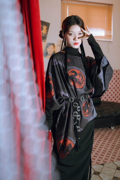 Style Mode Smock Top Cape Loose